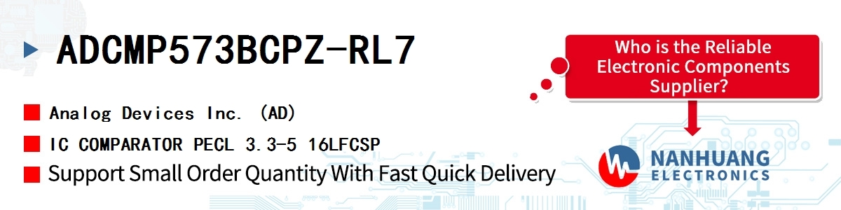 ADCMP573BCPZ-RL7 ADI IC COMPARATOR PECL 3.3-5 16LFCSP