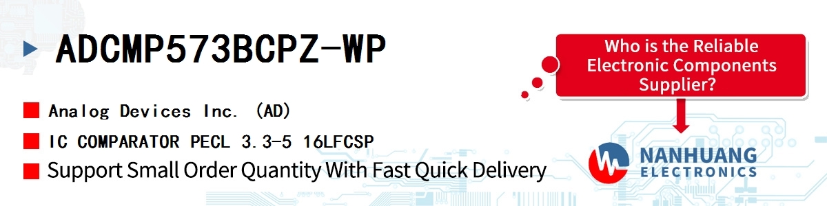 ADCMP573BCPZ-WP ADI IC COMPARATOR PECL 3.3-5 16LFCSP