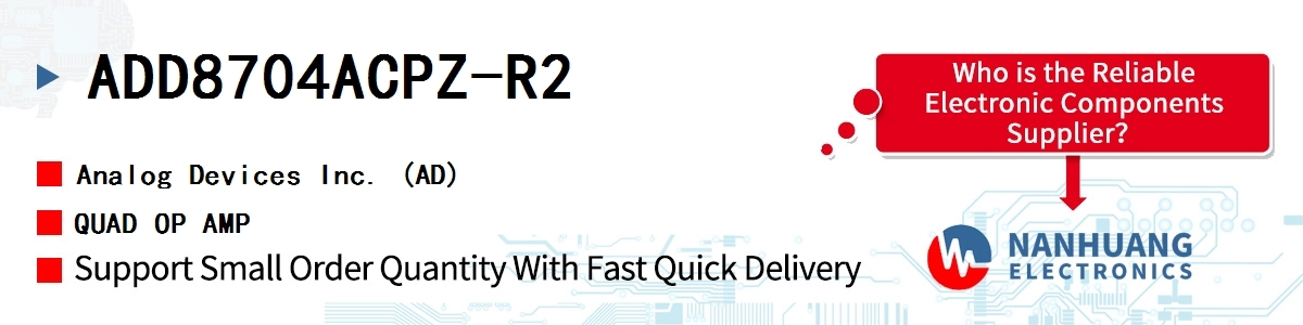 ADD8704ACPZ-R2 ADI QUAD OP AMP