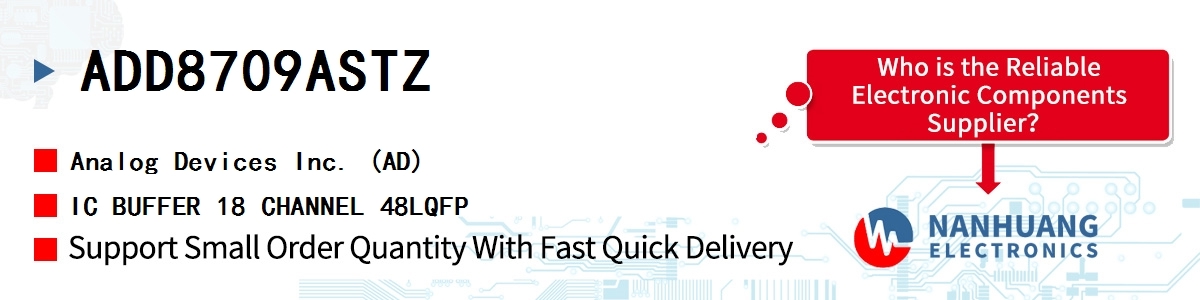 ADD8709ASTZ ADI IC BUFFER 18 CHANNEL 48LQFP