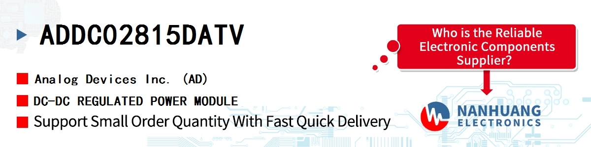 ADDC02815DATV ADI DC-DC REGULATED POWER MODULE