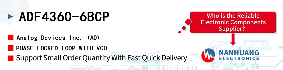 ADF4360-6BCP ADI PHASE LOCKED LOOP WITH VCO