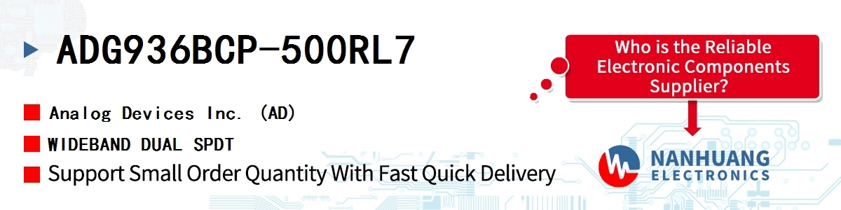 ADG936BCP-500RL7 ADI WIDEBAND DUAL SPDT