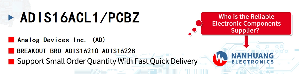 ADIS16ACL1/PCBZ ADI BREAKOUT BRD ADIS16210 ADIS16228