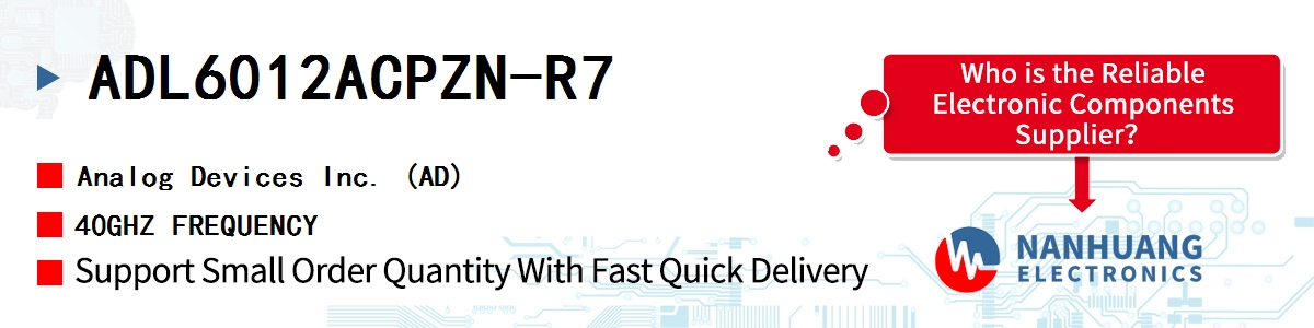 ADL6012ACPZN-R7 ADI 40GHZ FREQUENCY