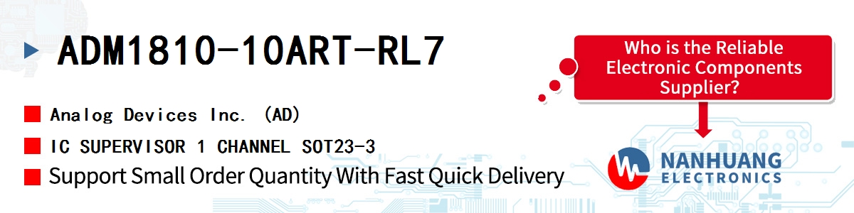 ADM1810-10ART-RL7 ADI IC SUPERVISOR 1 CHANNEL SOT23-3