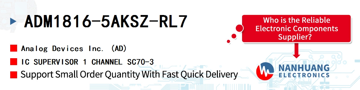 ADM1816-5AKSZ-RL7 ADI IC SUPERVISOR 1 CHANNEL SC70-3