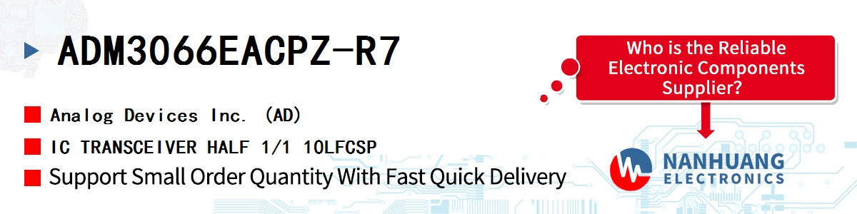 ADM3066EACPZ-R7 ADI IC TRANSCEIVER HALF 1/1 10LFCSP