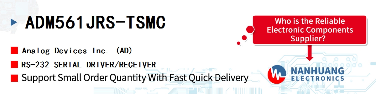 ADM561JRS-TSMC ADI RS-232 SERIAL DRIVER/RECEIVER