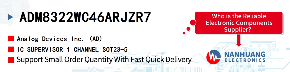 ADM8322WC46ARJZR7 ADI IC SUPERVISOR 1 CHANNEL SOT23-5