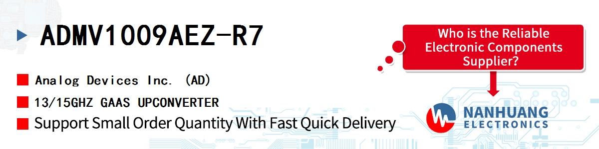 ADMV1009AEZ-R7 ADI 13/15GHZ GAAS UPCONVERTER