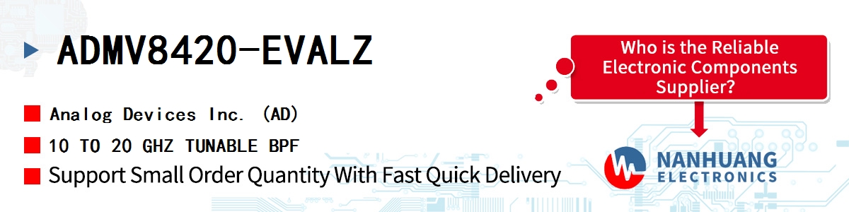 ADMV8420-EVALZ ADI 10 TO 20 GHZ TUNABLE BPF