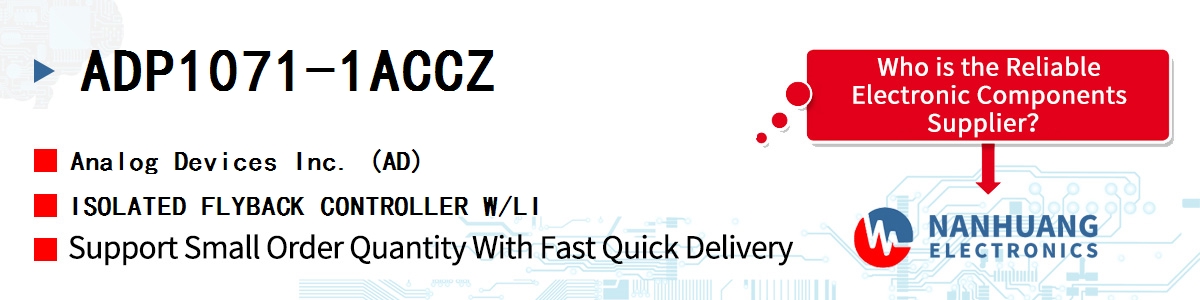 ADP1071-1ACCZ ADI ISOLATED FLYBACK CONTROLLER W/LI