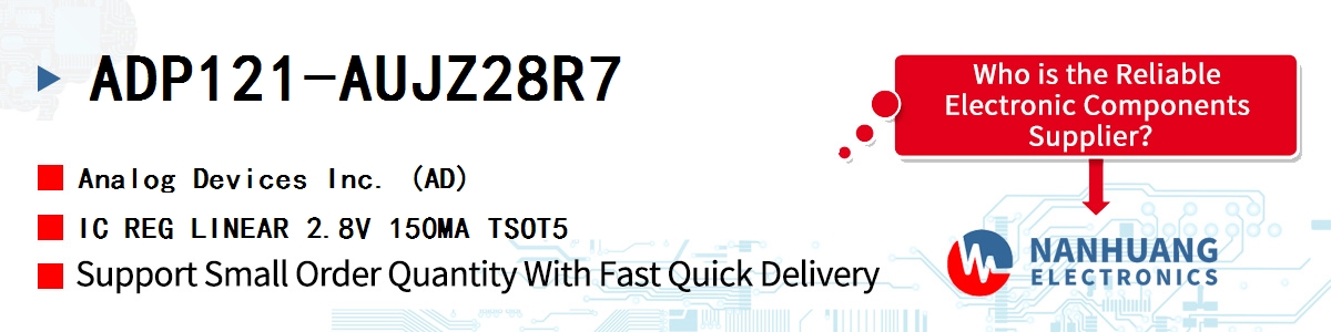 ADP121-AUJZ28R7 ADI IC REG LINEAR 2.8V 150MA TSOT5