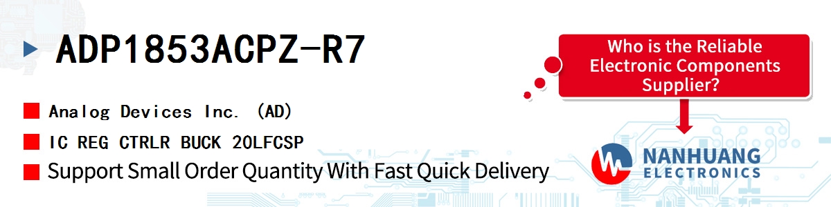 ADP1853ACPZ-R7 ADI IC REG CTRLR BUCK 20LFCSP