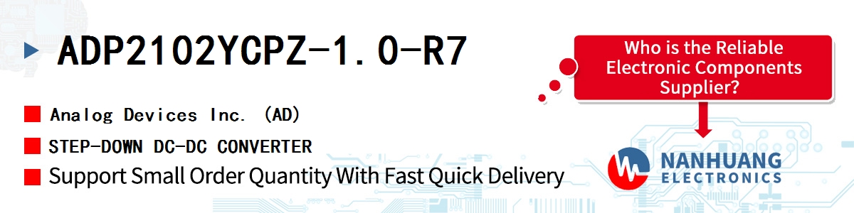 ADP2102YCPZ-1.0-R7 ADI STEP-DOWN DC-DC CONVERTER