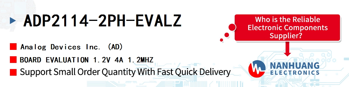 ADP2114-2PH-EVALZ ADI BOARD EVALUATION 1.2V 4A 1.2MHZ