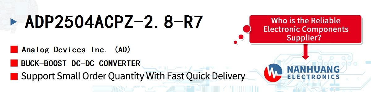 ADP2504ACPZ-2.8-R7 ADI BUCK-BOOST DC-DC CONVERTER