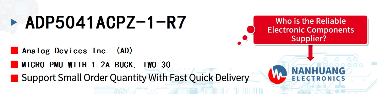 ADP5041ACPZ-1-R7 ADI MICRO PMU WITH 1.2A BUCK, TWO 30