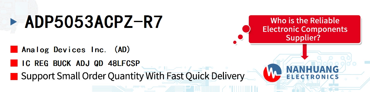 ADP5053ACPZ-R7 ADI IC REG BUCK ADJ QD 48LFCSP