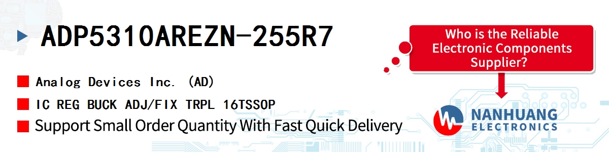 ADP5310AREZN-255R7 ADI IC REG BUCK ADJ/FIX TRPL 16TSSOP