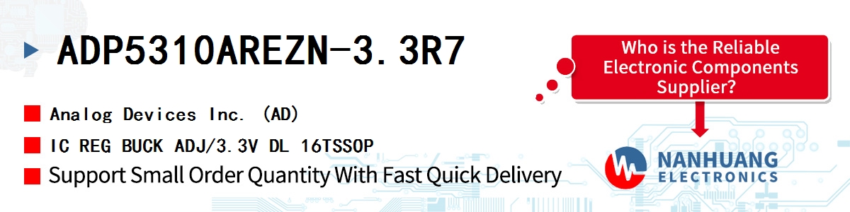 ADP5310AREZN-3.3R7 ADI IC REG BUCK ADJ/3.3V DL 16TSSOP