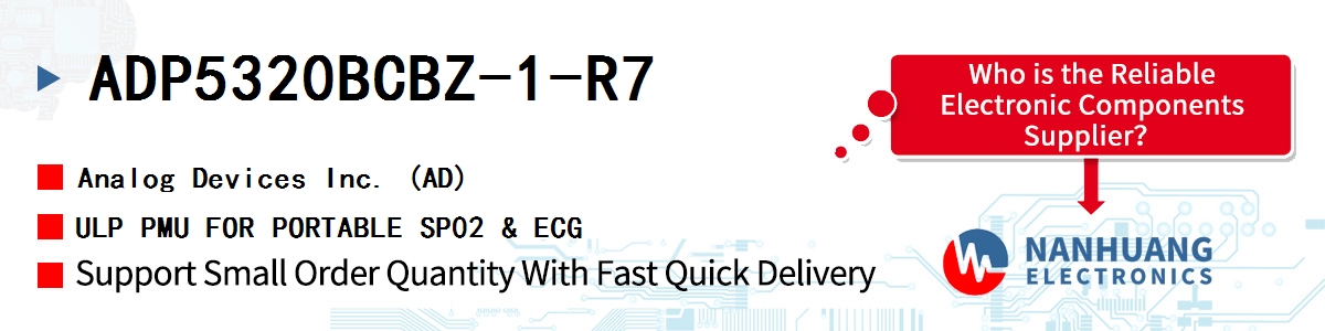 ADP5320BCBZ-1-R7 ADI ULP PMU FOR PORTABLE SP02 & ECG