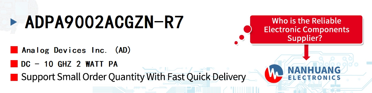 ADPA9002ACGZN-R7 ADI DC - 10 GHZ 2 WATT PA