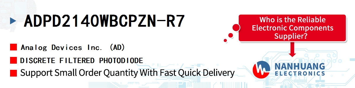 ADPD2140WBCPZN-R7 ADI DISCRETE FILTERED PHOTODIODE