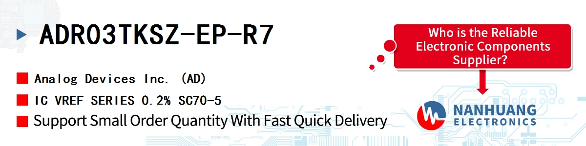 ADR03TKSZ-EP-R7 ADI IC VREF SERIES 0.2% SC70-5