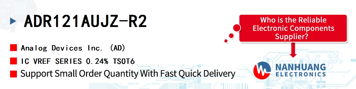 ADR121AUJZ-R2 ADI IC VREF SERIES 0.24% TSOT6