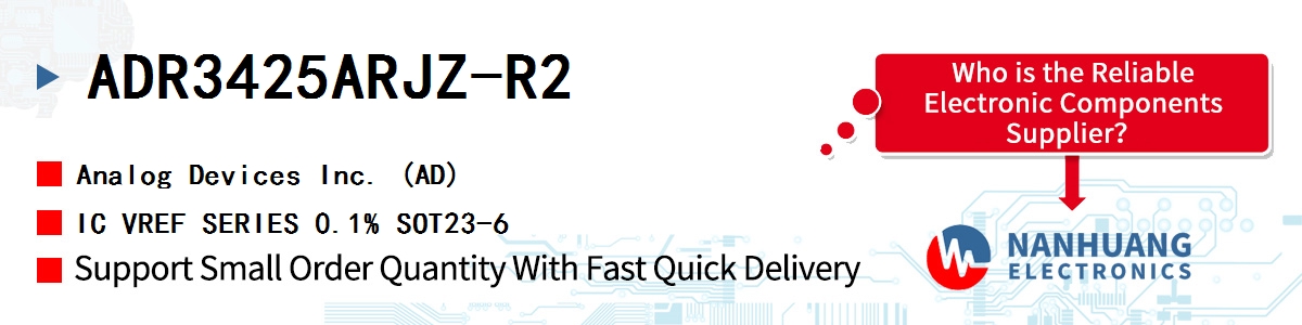 ADR3425ARJZ-R2 ADI IC VREF SERIES 0.1% SOT23-6