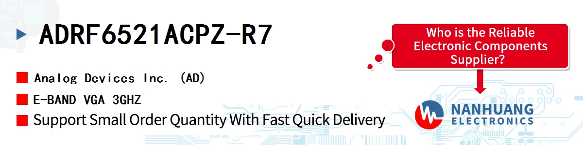 ADRF6521ACPZ-R7 ADI E-BAND VGA 3GHZ