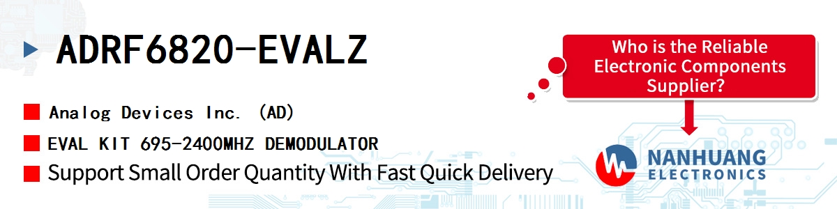 ADRF6820-EVALZ ADI EVAL KIT 695-2400MHZ DEMODULATOR