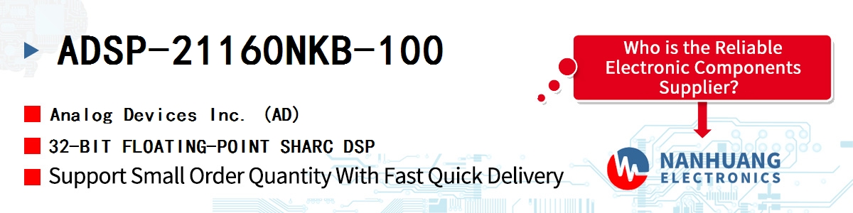 ADSP-21160NKB-100 ADI 32-BIT FLOATING-POINT SHARC DSP