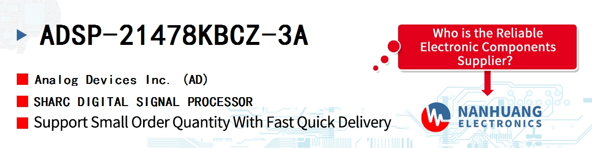 ADSP-21478KBCZ-3A ADI SHARC DIGITAL SIGNAL PROCESSOR