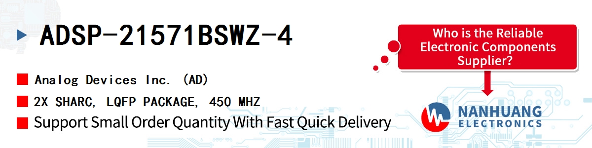 ADSP-21571BSWZ-4 ADI 2X SHARC, LQFP PACKAGE, 450 MHZ