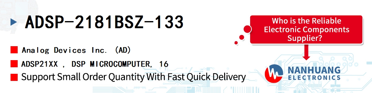 ADSP-2181BSZ-133 ADI ADSP21XX , DSP MICROCOMPUTER, 16