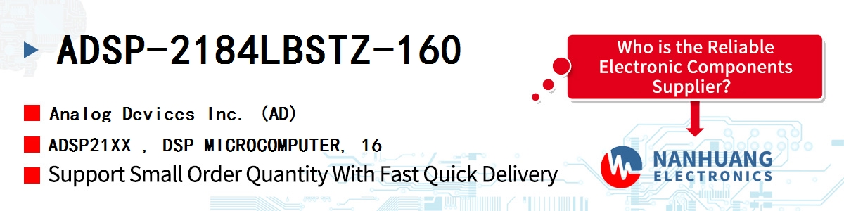 ADSP-2184LBSTZ-160 ADI ADSP21XX , DSP MICROCOMPUTER, 16