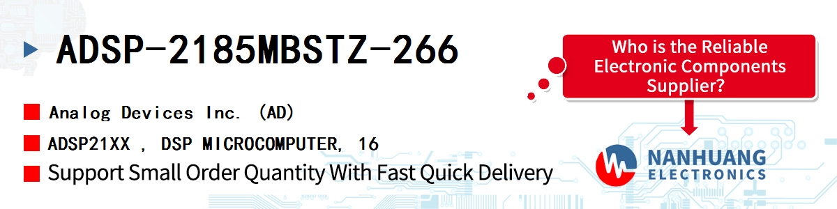 ADSP-2185MBSTZ-266 ADI ADSP21XX , DSP MICROCOMPUTER, 16