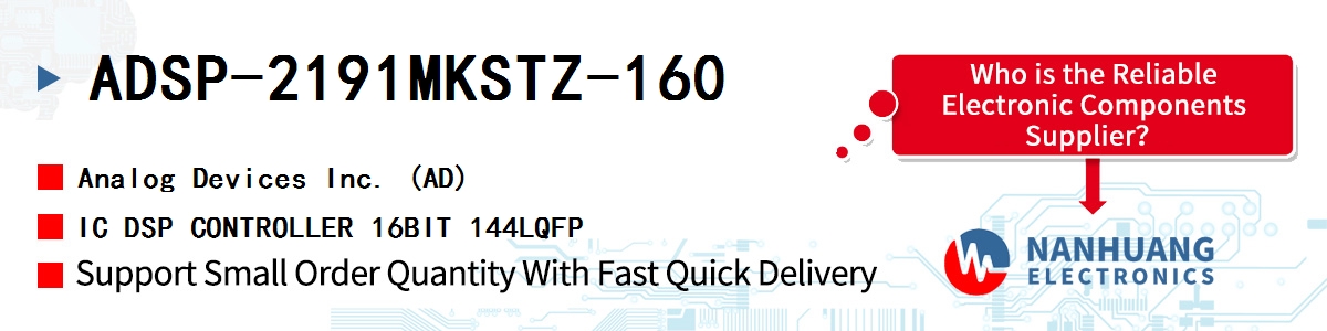 ADSP-2191MKSTZ-160 ADI IC DSP CONTROLLER 16BIT 144LQFP