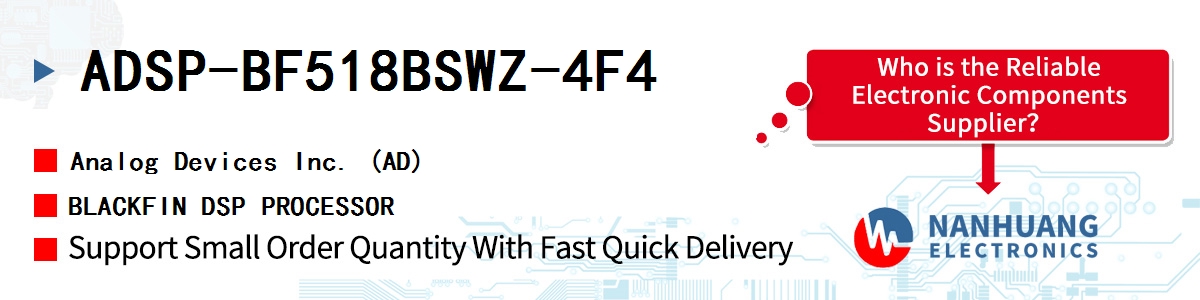 ADSP-BF518BSWZ-4F4 ADI BLACKFIN DSP PROCESSOR