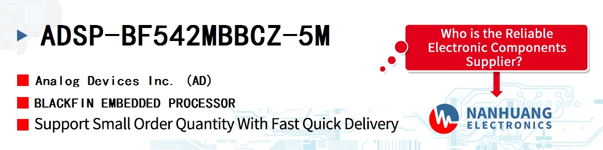 ADSP-BF542MBBCZ-5M ADI BLACKFIN EMBEDDED PROCESSOR