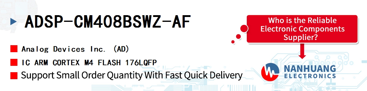 ADSP-CM408BSWZ-AF ADI IC ARM CORTEX M4 FLASH 176LQFP