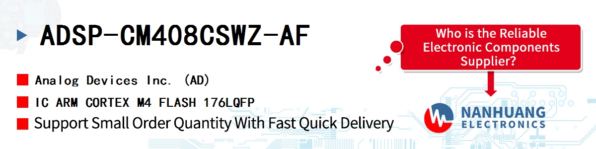 ADSP-CM408CSWZ-AF ADI IC ARM CORTEX M4 FLASH 176LQFP