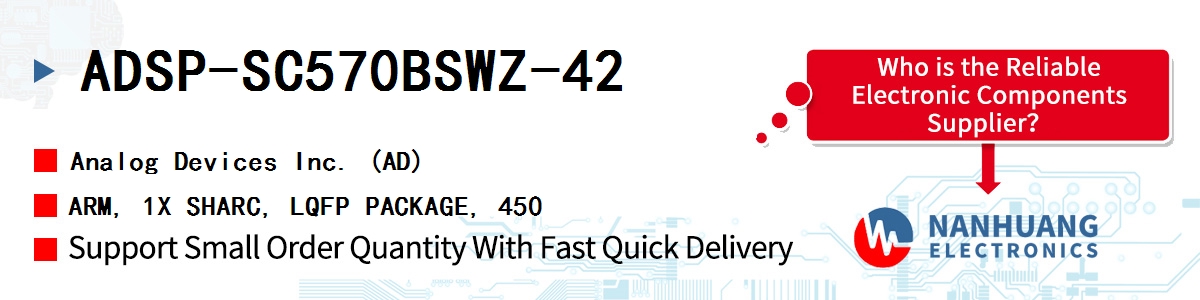 ADSP-SC570BSWZ-42 ADI ARM, 1X SHARC, LQFP PACKAGE, 450