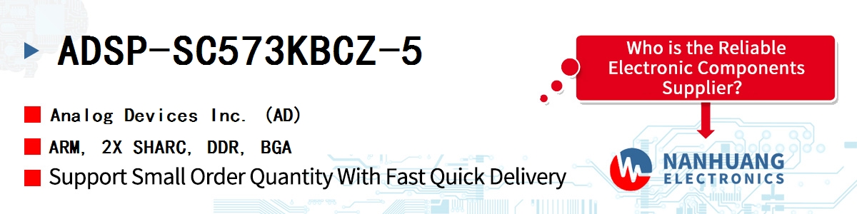 ADSP-SC573KBCZ-5 ADI ARM, 2X SHARC, DDR, BGA