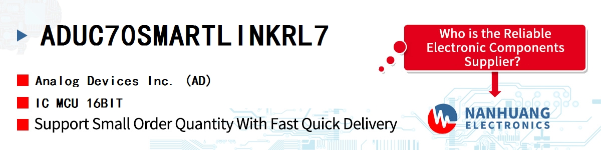 ADUC70SMARTLINKRL7 ADI IC MCU 16BIT