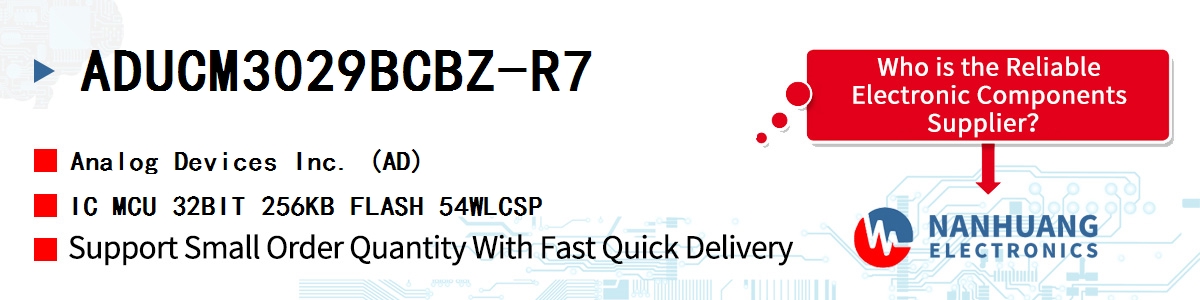 ADUCM3029BCBZ-R7 ADI IC MCU 32BIT 256KB FLASH 54WLCSP