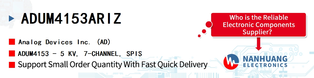 ADUM4153ARIZ ADI ADUM4153 - 5 KV, 7-CHANNEL, SPIS